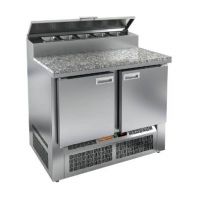 Стол для пиццы Hicold PZE2-11/GN (1/6H) камень (R290)